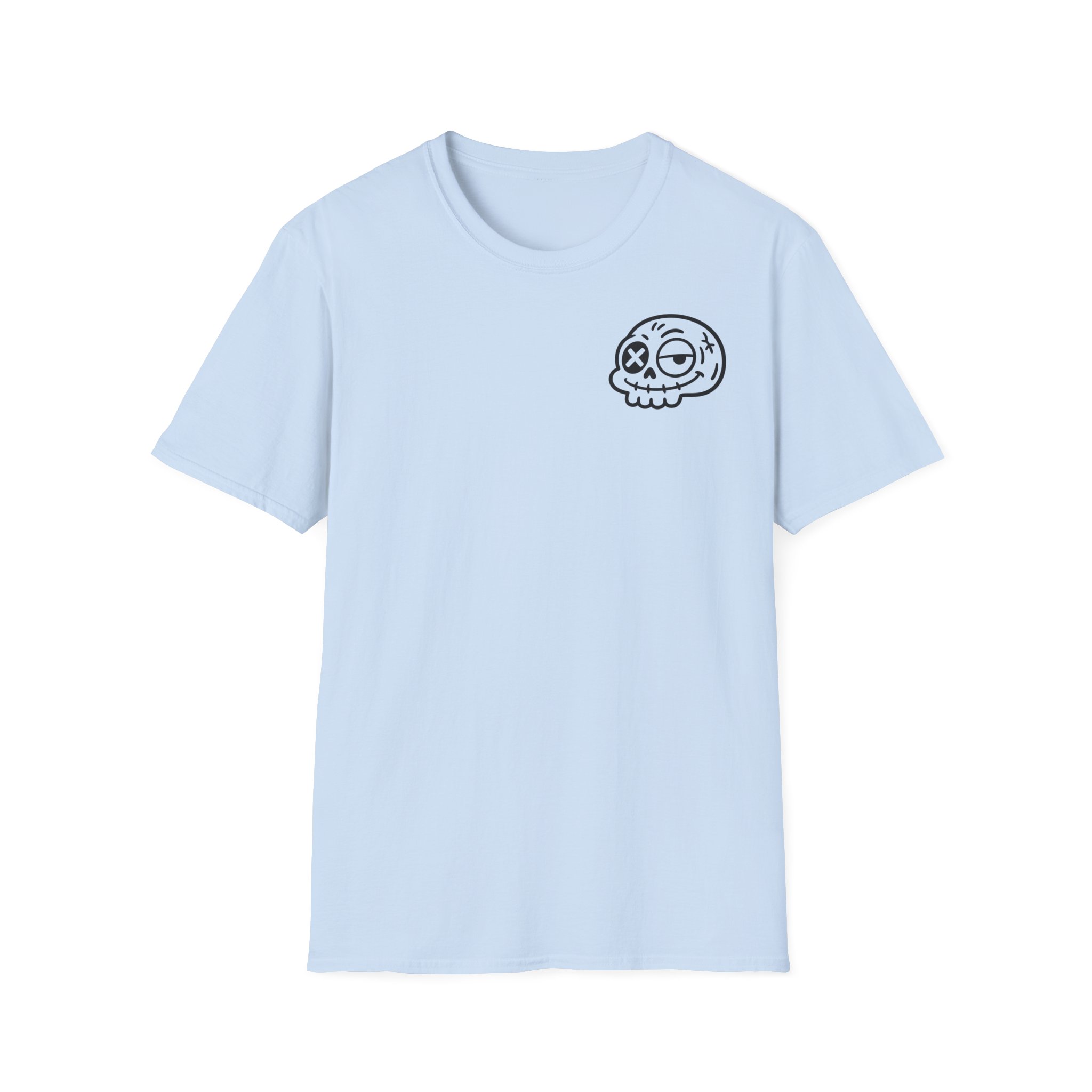 CAMISETA BÁSICA CALAVERA FRONT & BACK MINIMAL | Días de Mierda Premium - Imagen 13