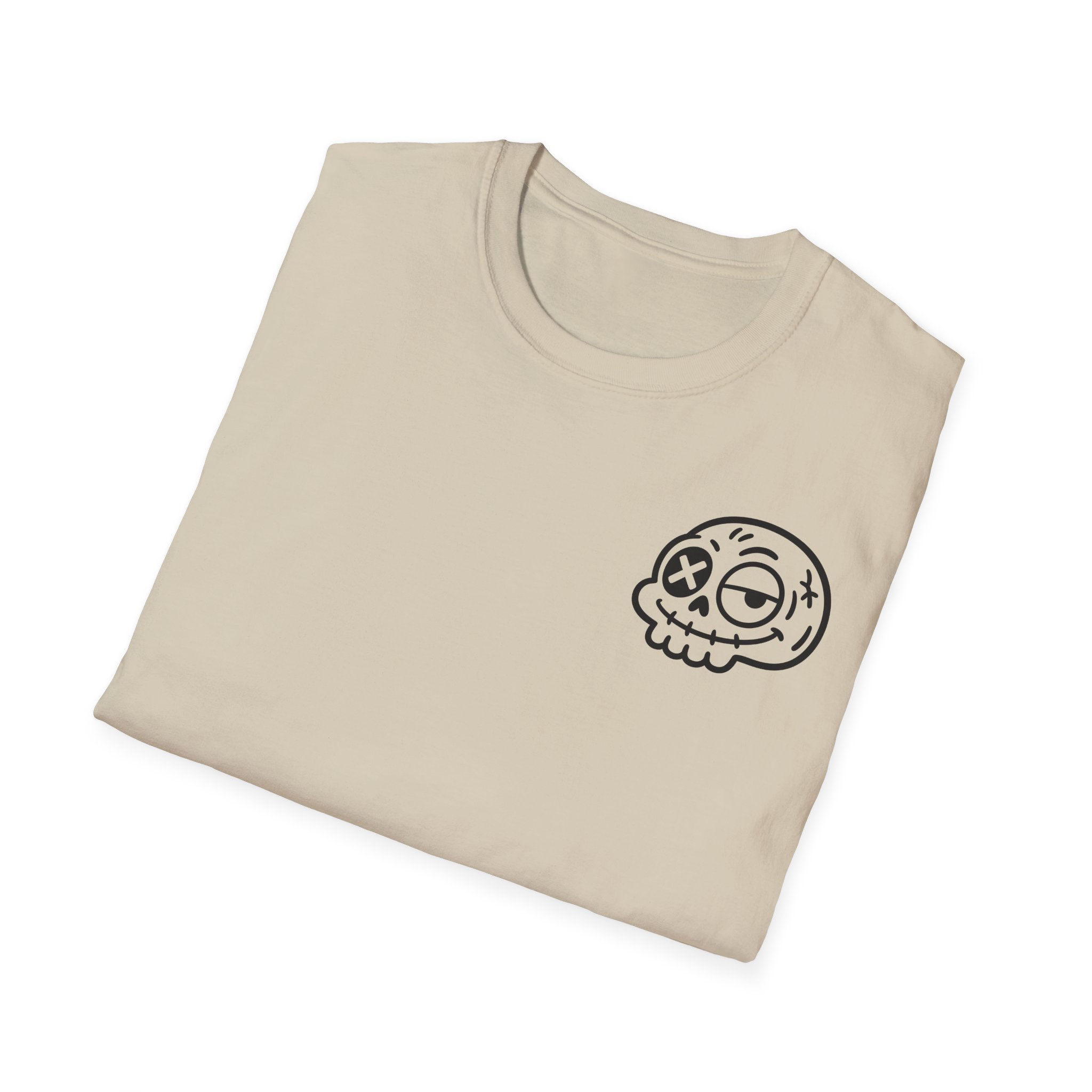 CAMISETA BÁSICA CALAVERA FRONT & BACK MINIMAL | Días de Mierda Premium - Imagen 8