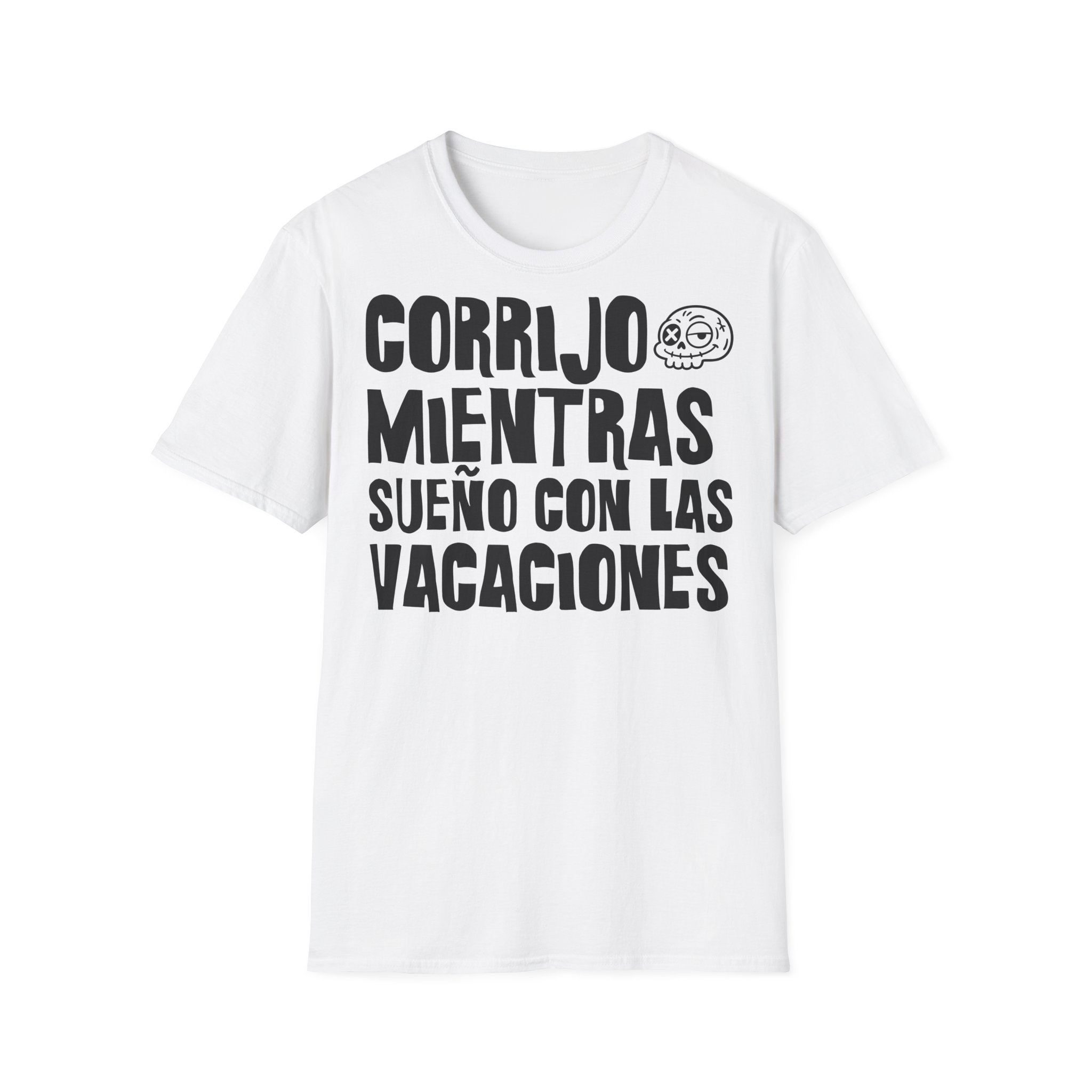 CORRIJO MIENTRAS SUEÑO CON LAS VACACIONES camiseta para profesoras FRONT | Días de Mierda