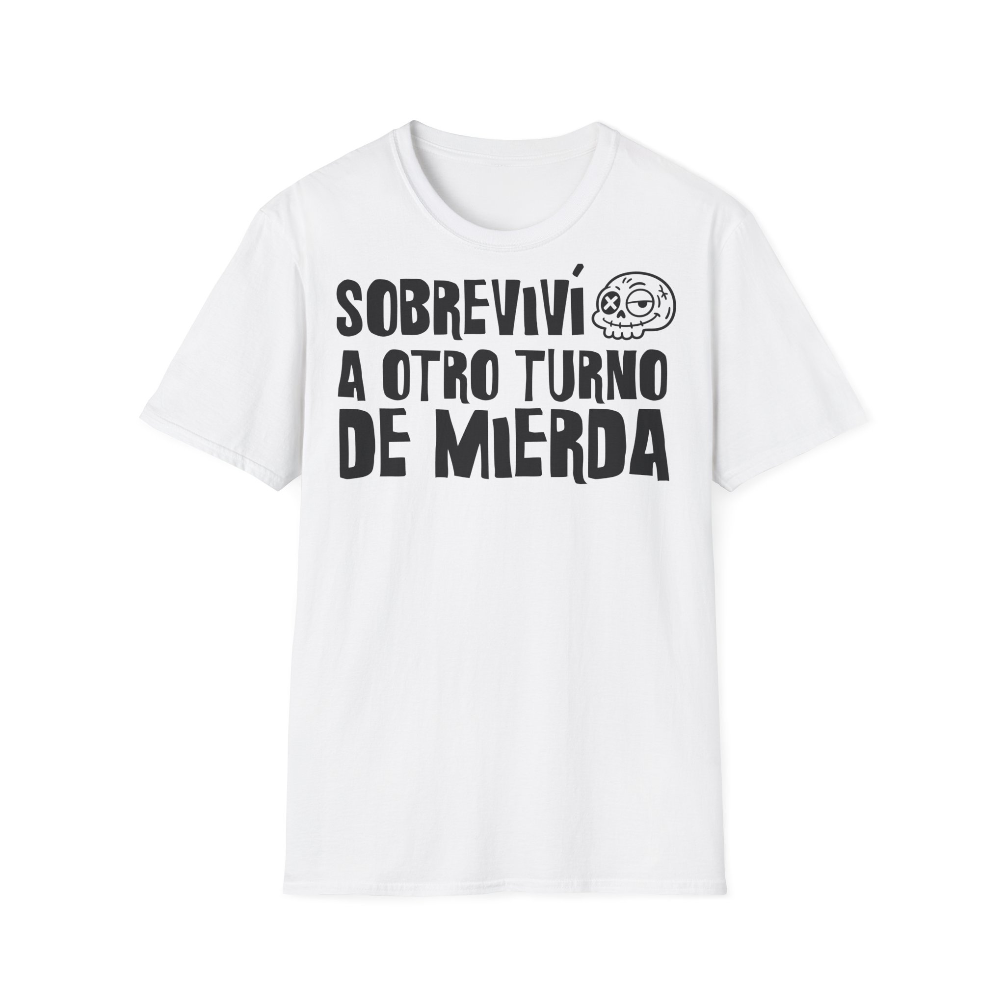 SOBREVIVÍ A OTRO TURNO DE MIERDA Camiseta para enfermeras FRONT | Días de Mierda