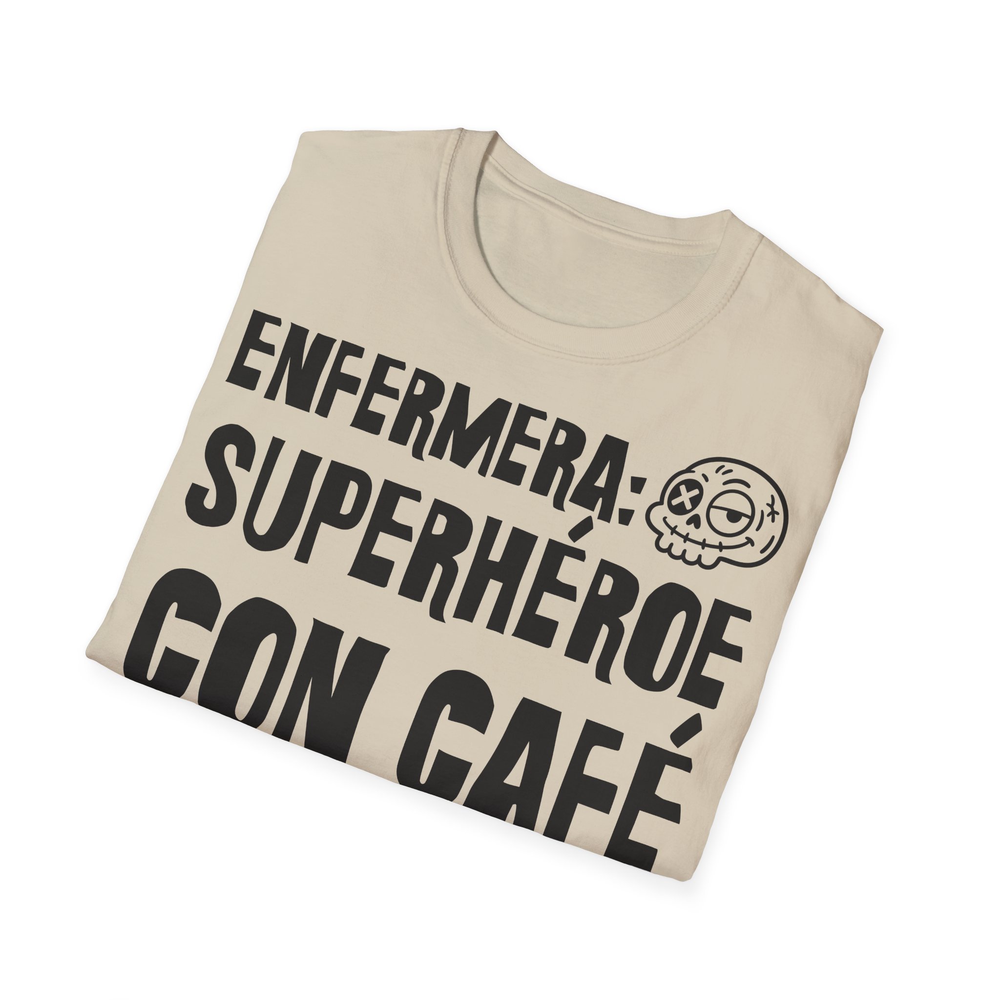 ENFERMERA: SUPERHÉROE CON CAFÉ Camiseta para enfermeras FRONT | Días de Mierda - Imagen 8