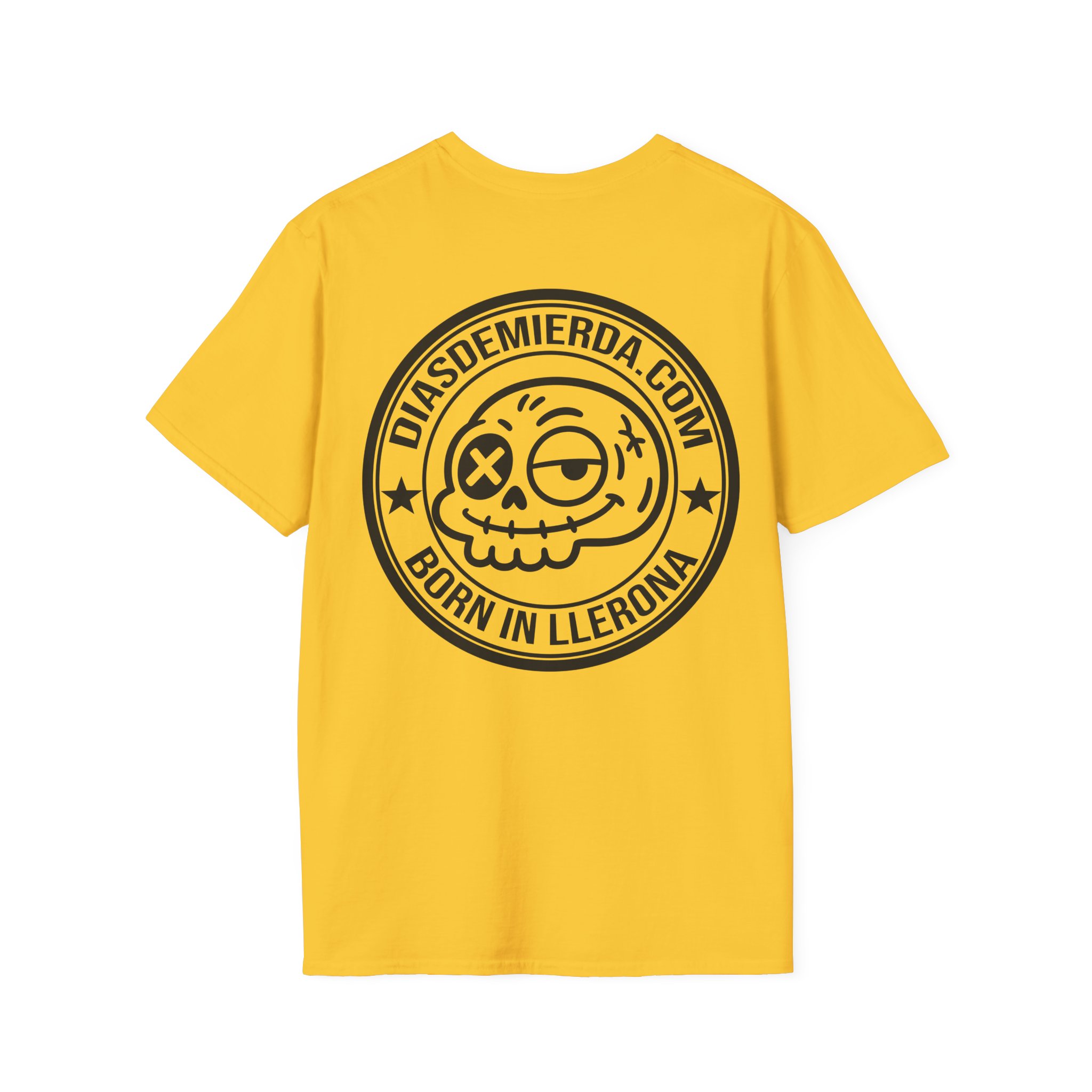 CAMISETA BÁSICA CALAVERA FRONT & BACK MINIMAL | Días de Mierda Premium - Imagen 10