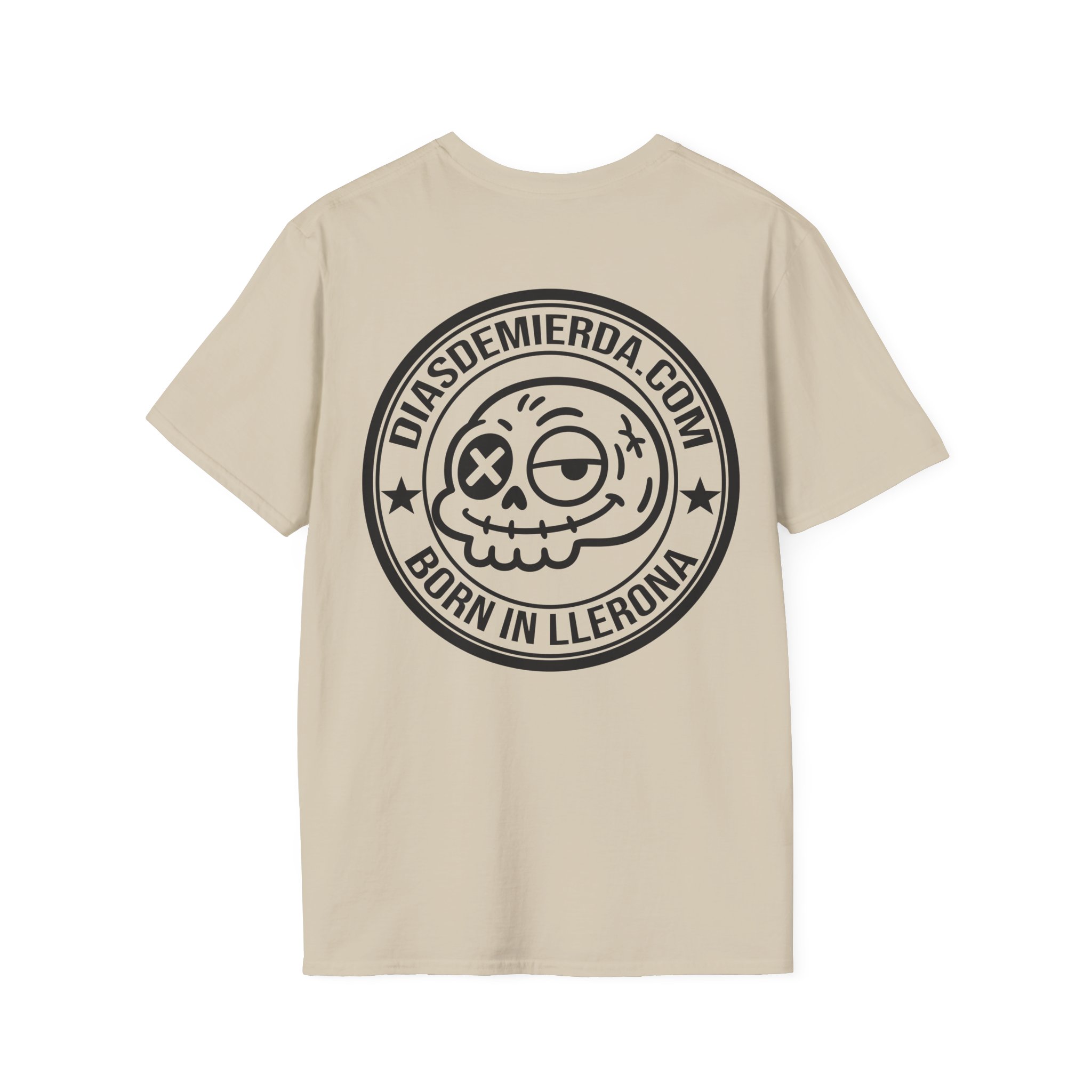 CAMISETA BÁSICA CALAVERA FRONT & BACK MINIMAL | Días de Mierda Premium - Imagen 6