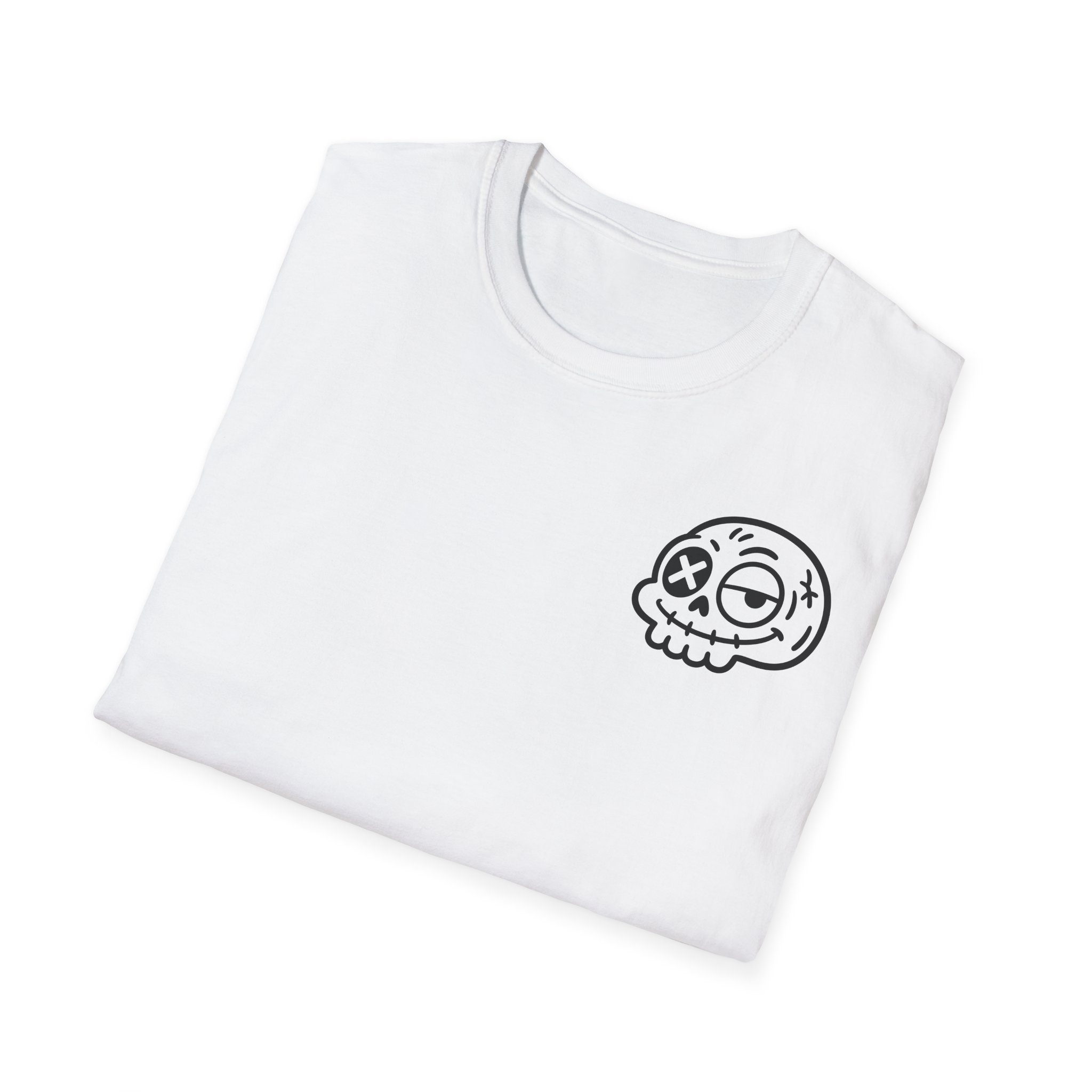 CAMISETA BÁSICA CALAVERA FRONT MINIMAL | Días de Mierda Premium - Imagen 4