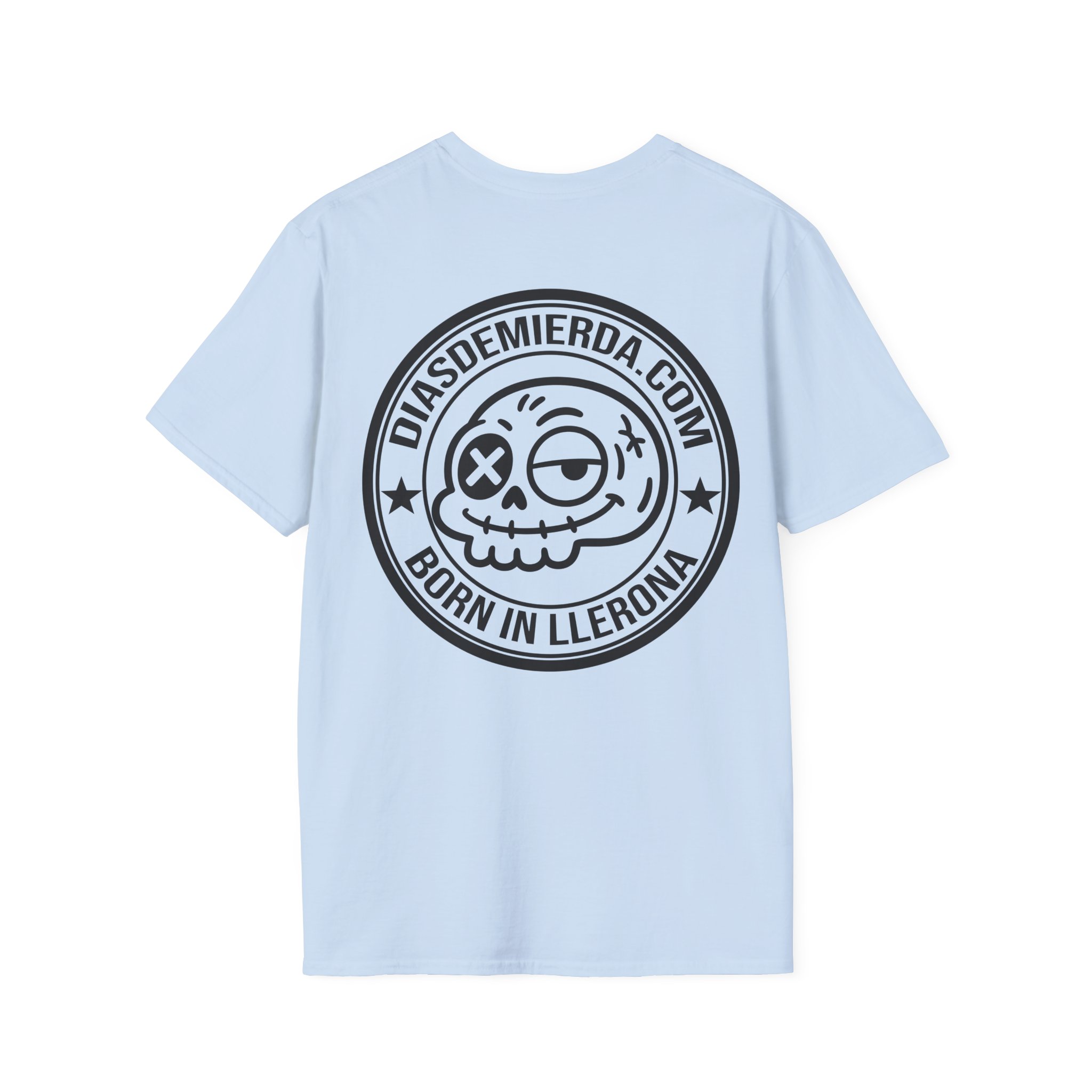 CAMISETA BÁSICA CALAVERA FRONT & BACK MINIMAL | Días de Mierda Premium - Imagen 14