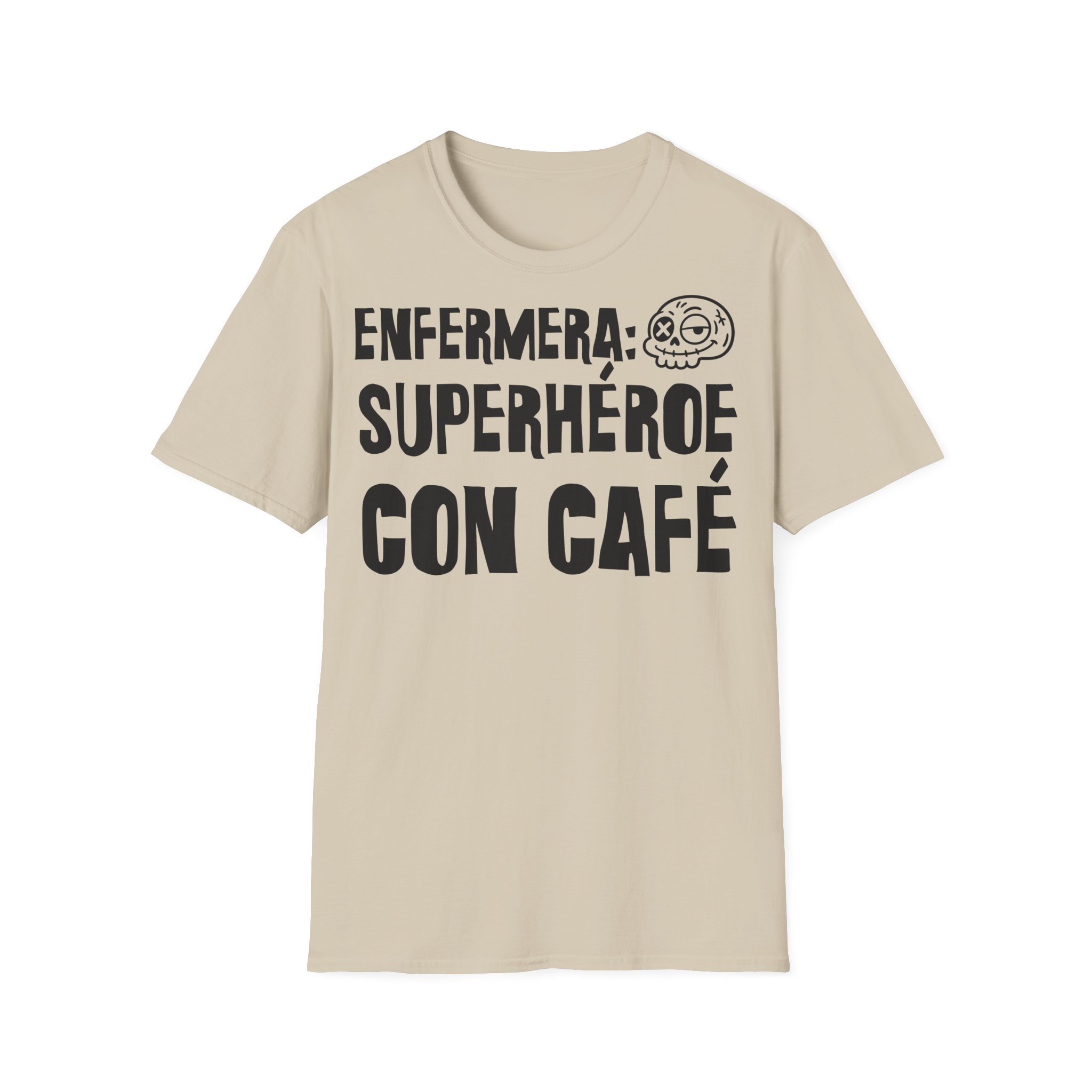 ENFERMERA: SUPERHÉROE CON CAFÉ Camiseta para enfermeras FRONT | Días de Mierda - Imagen 5